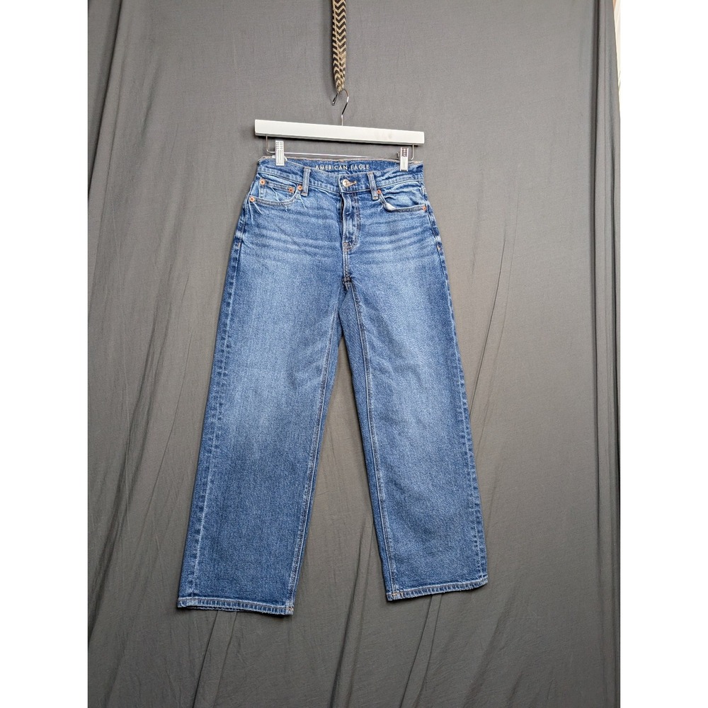 American Eagle Outfitters wide-leg denim jeans Size 00